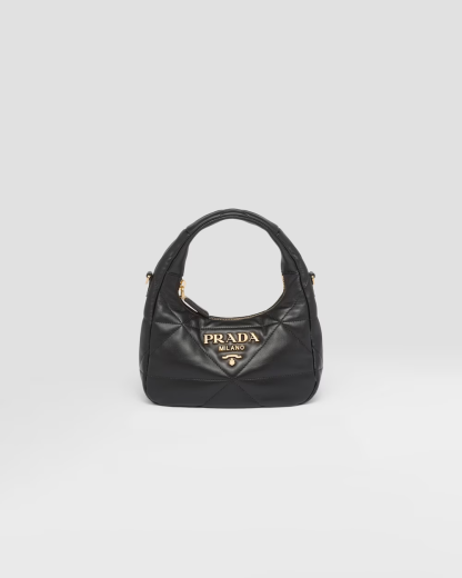 Nappa-leather mini bag with topstitching